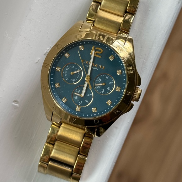 Coach Blue Dial Chronograph Watch - Picture 3 of 6